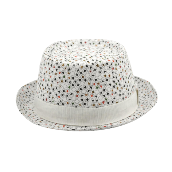 Playing Cards Porkpie Hat - UPF 40+
