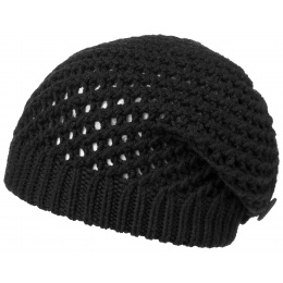 Black Nelly Knit Beret - Traclet
