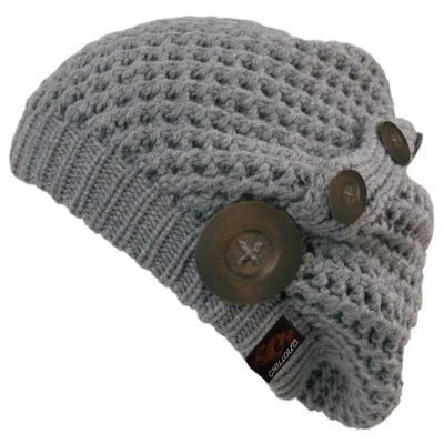 Béret Laine Tricot Nelly Gris - Traclet