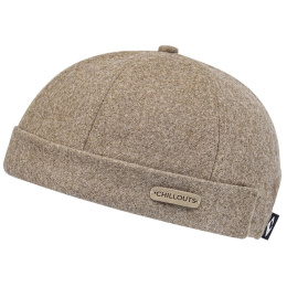 Todd Beige Wool Docker Beanie - Traclet