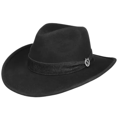 Black Western Woolfelt Roy Hat - Stetson  Reference: 20219| Traclet Hat Shop
