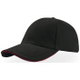 BLACK AND RED LIBERTY BASEBALL CAP