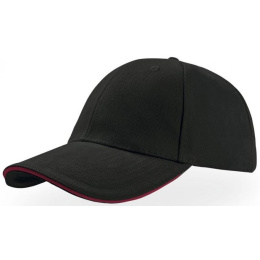 BLACK AND RED LIBERTY BASEBALL CAP