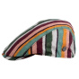 Striped Cotton Flat Cap Bang - Traclet