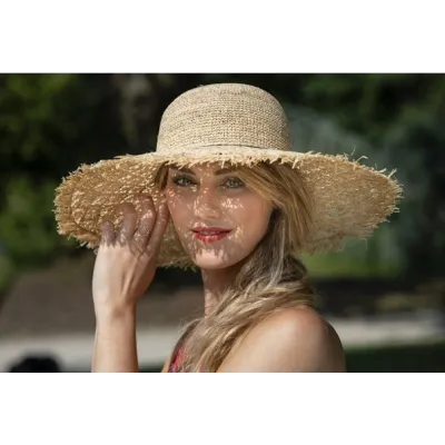 Sandra Beach Raffia Wide-Brim Hat - Traclet Reference: 18090 | Traclet Hat Shop