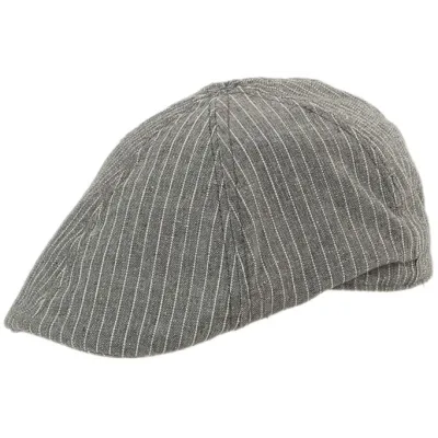 Gatsby Stone Cotton & Linen Cap Dark Gray - Traclet Reference: 20229| Traclet Hat Shop
