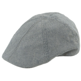 Stone Cotton & Linen Gatsby Cap Blue - Traclet