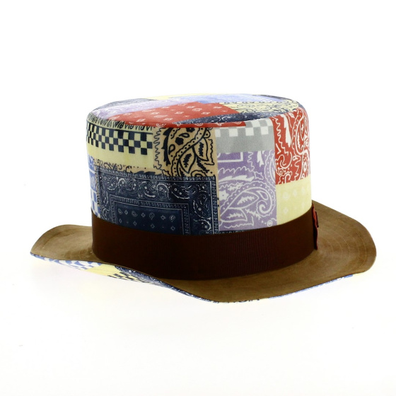 Chapeau haut de forme patchwork