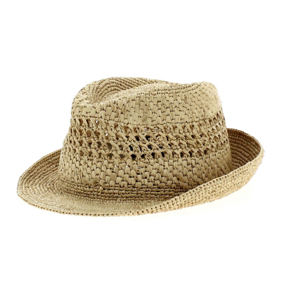 Chapeau raphia crochet best sale