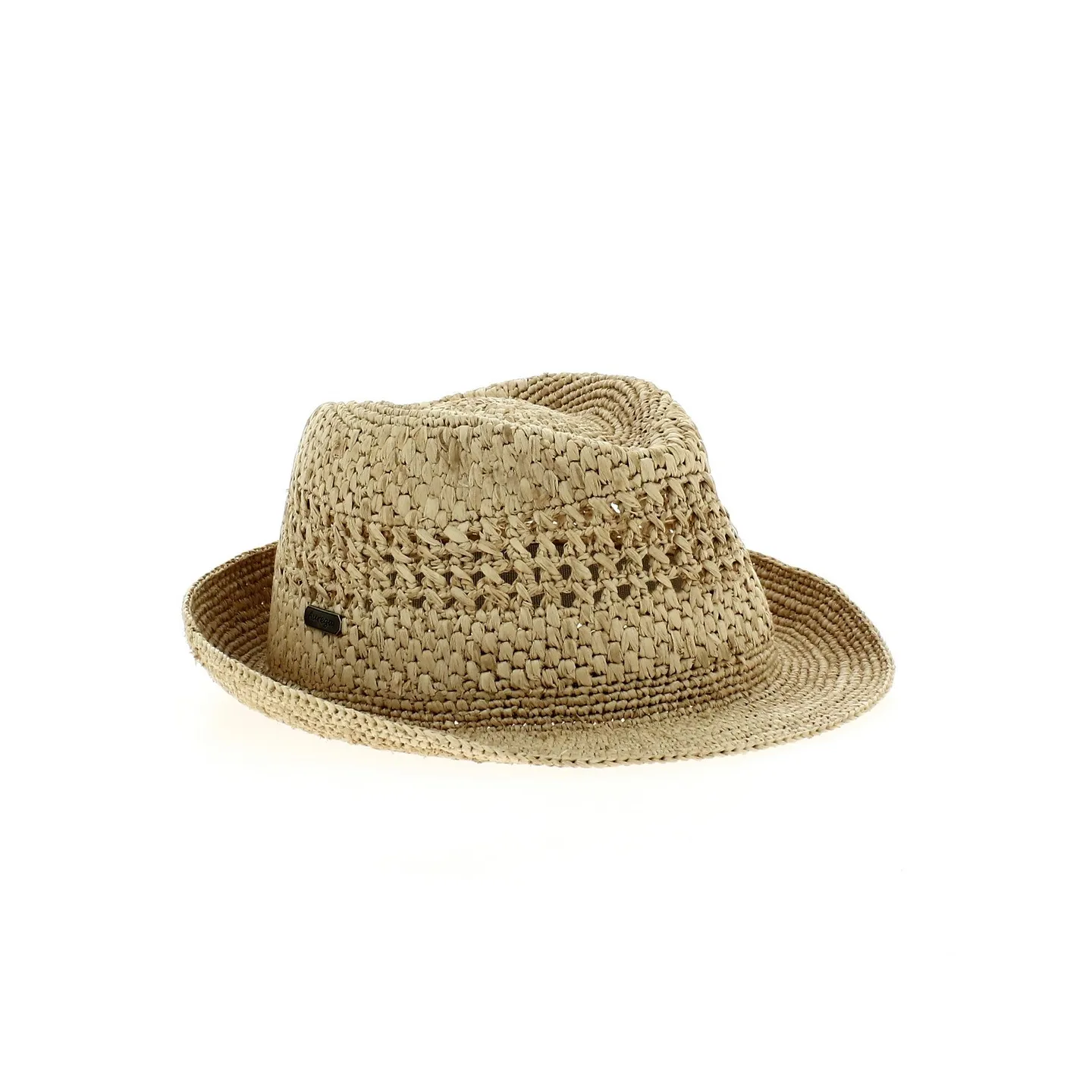 Fancy crochet raffia hat