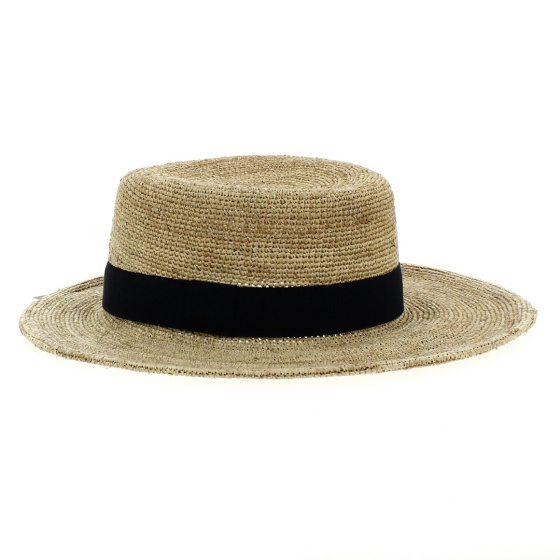 Zoe raffia hat cap