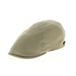 Geneva Duck Bill Cap in Beige Cotton