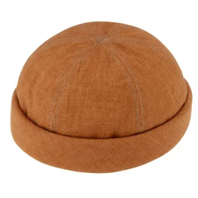 Bonnet Docker Cooper Lin Cannelle- Traclet réf 20249 chapellerie traclet