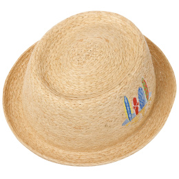 Pork Pie Raffia Natural Straw Hat - Stetson
