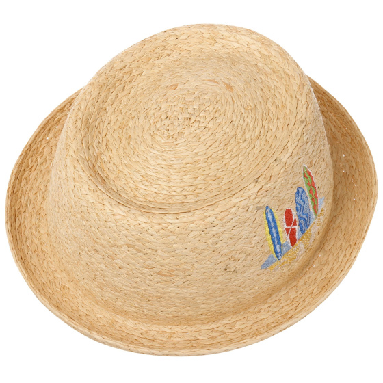 Natural Straw Pork Pie Raffia Hat - Stetson