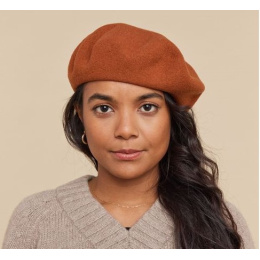 Paris Wool Beret Rust - Heritage By Laulhère
