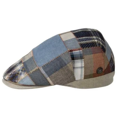 Patchwork Domiti Linen & Cotton Cap - Traclet Reference: 9327 | Traclet Hat Shop