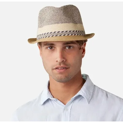 Beige Straw Trilby Hat Fluoriet - Barts Reference: 20281| Chapellerie Traclet