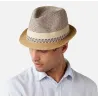 Chapeau Trilby Fluoriet Paille Beige - Barts  Reference : 20281| Chapellerie Traclet
