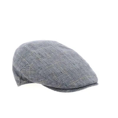 Brown linen flat cap justin positiano - Traclet - ref 20296