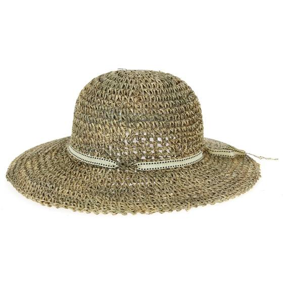 Natural Straw Cecilia Summer Capeline - Traclet
