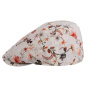 Flat Cap Bang Flower Beige Cotton - Traclet