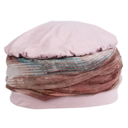 Sanja Powder Pink Beanie with Scarf - MTM