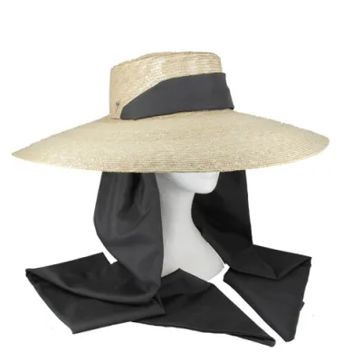 Fine Florentine Straw Wide-Brimmed Hat