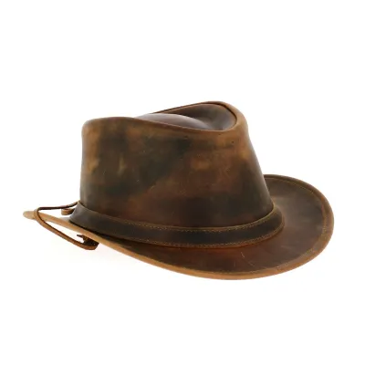 Chapeau traveller cuir Sixpack
