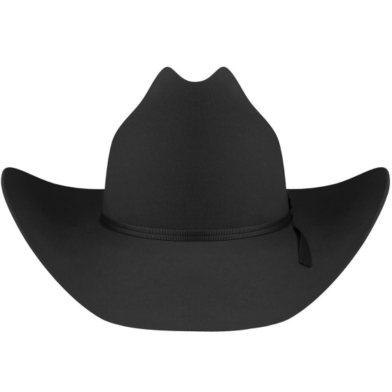 Chapeau Cowboy STAMPEDE 2X Feutre Laine Noir - Bailey