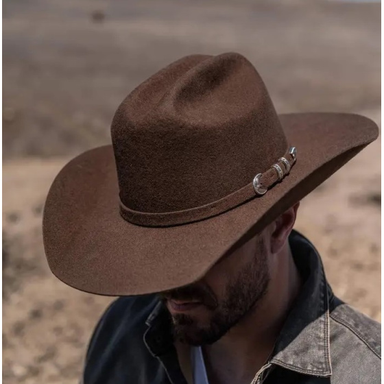Western Cattleman Brown Felt Hat - American Hat Makers