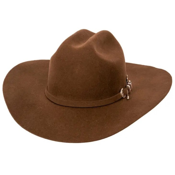 Chapeau Western Cattleman Feutre Marron - American Hat Makers
