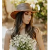 Chapeau Traveller Crusher Bomber Cuir Marron - American Hat Makers Reference : 9554 | Chapellerie Traclet