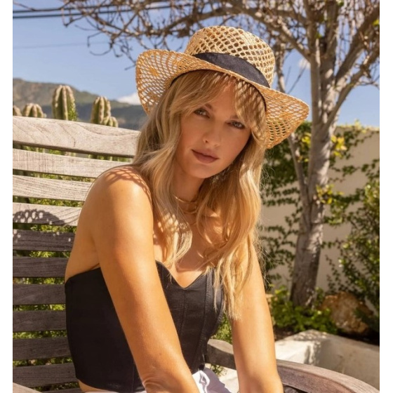 Saunter Crochet Straw Boater - American Hat Makers