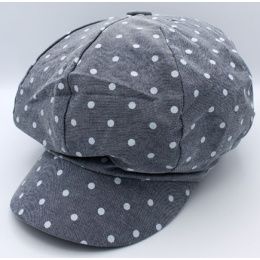Retro Newsboy Cap Mozuky Cotton Grey - Traclet