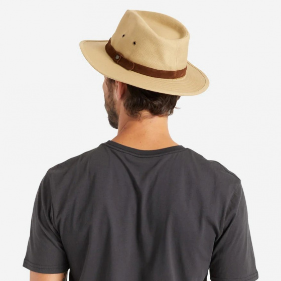 Chapeau Traveller Messer Coton Beige Safari - Brixton Chapeau Traveller Messer Coton Beige Safari - Brixton