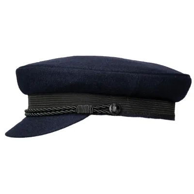 Navy Cashmere Elbsegler Cap Reference: 20338| Chapellerie Traclet