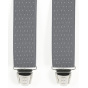 Biclip® Fancy Gray Harness Suspenders - Biclip