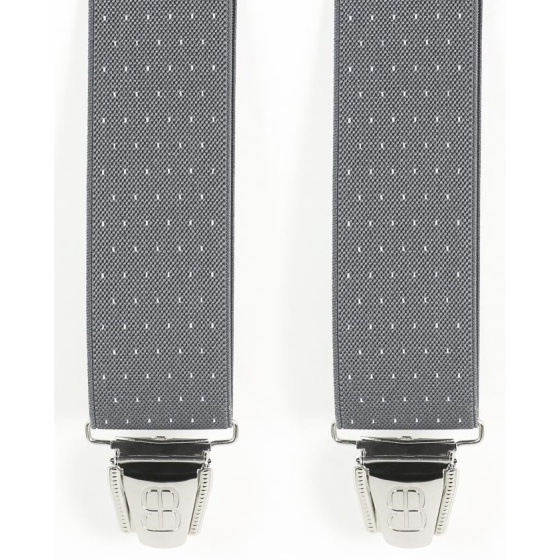 Biclip® Fancy Gray Harness Suspenders - Biclip