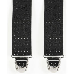 Biclip® Fancy Black Harness Suspenders - Biclip