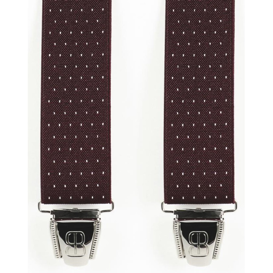 Biclip® Fancy Burgundy Harness Suspenders - Biclip