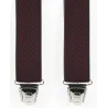 Bretelles Harnais Biclip® Fantaisie Losange Bordeaux - Biclip