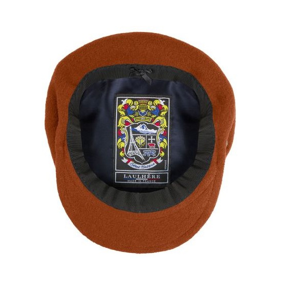 Casquette Béret Laine Pau Rust - Laulhère Casquette Béret Laine Pau Rust - Laulhère