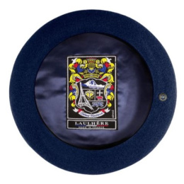 Blue Merino Wool Max Beret - Heritage Laulhère