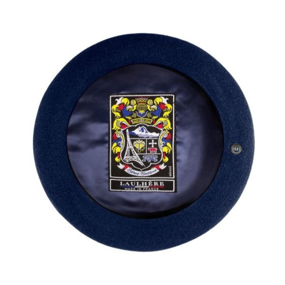 Blue Merino Wool Max Beret - Heritage Laulhère