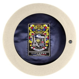 Béret Max Laine Mérinos Ecru - Heritage Laulhère