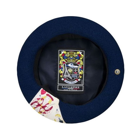 Cartas Blue Wool Beret - Heritage by Laulhère