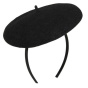 Elegant Black Wool Fascinator - Heritage by Laulhère