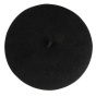 Elegant Black Wool Fascinator - Heritage by Laulhère