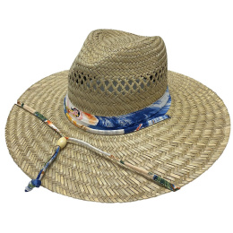 Saona Wide Brim Traveller Hat Straw - Broner